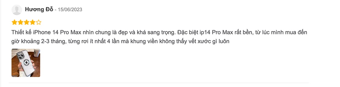 Chị Hường Đỗ đánh giá cao về thiết kế và độ bền của iPhone 14